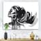 Designart - Monochrome Portrait of African American Woman IV - Modern Canvas Wall Art Print